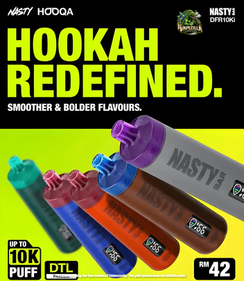 Bar Hooqa 10K Disposable Vape Sleek Design Vibrant Colors