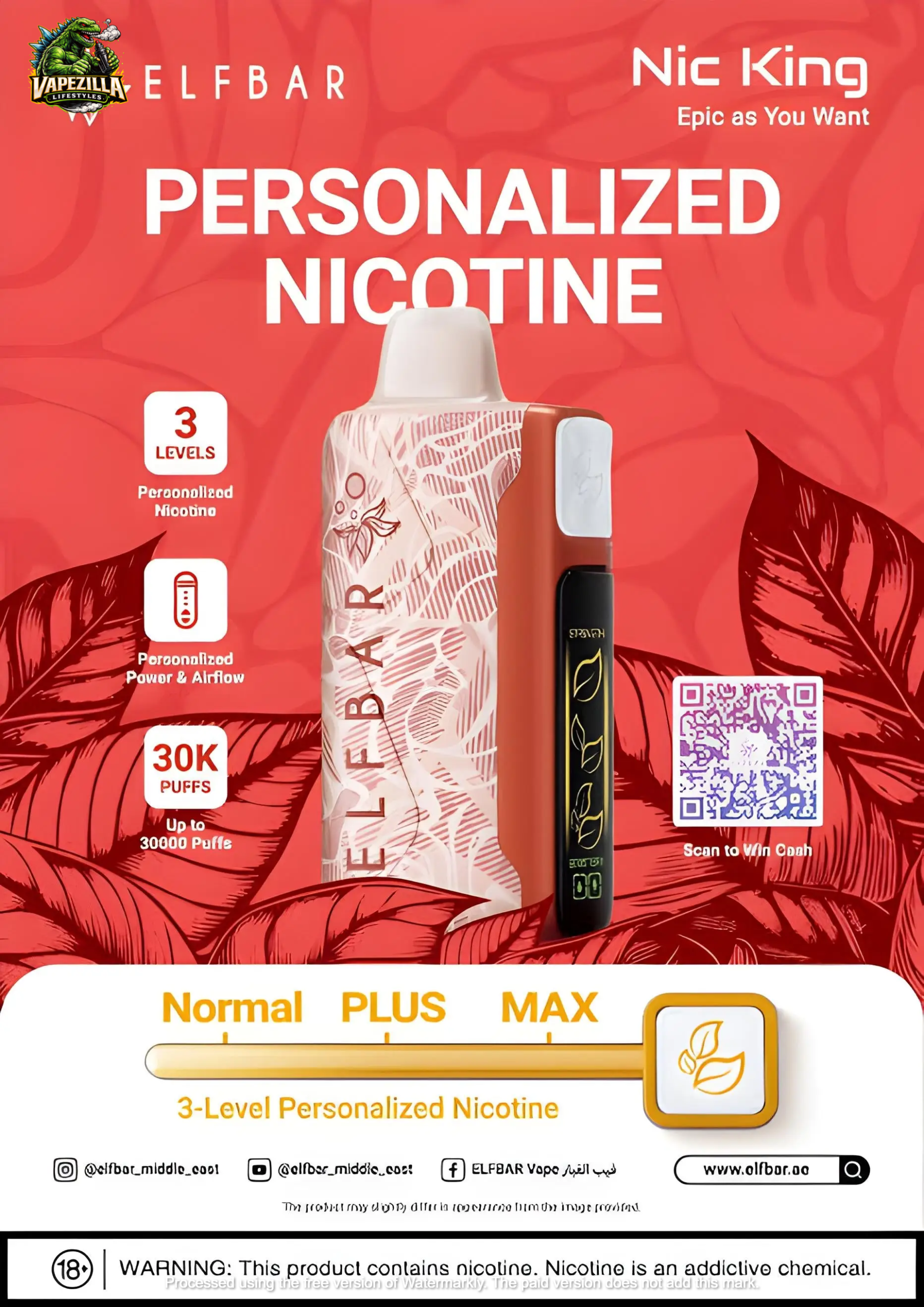 ElfBar Sweet King 30K Puffs Disposable Vape | Vape Mash India