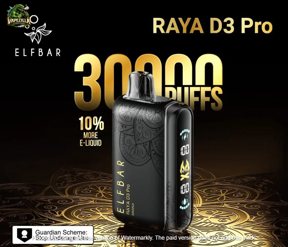 Elfbar Raya D3 Pro Vape 30K Puffs Disposable Vape | Vape India
